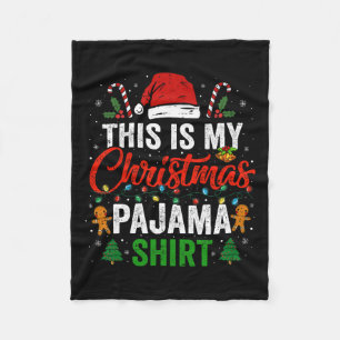 Dit is mijn kerstpyjama leuk Xmas PJS Mannen Vrouw Fleece Deken