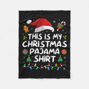 Dit is mijn kerstpyjama leuk Xmas PJS Mannen Vrouw Fleece Deken