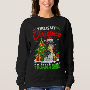 Dit is mijn kerstpyjama Shih Tzu hond Trui