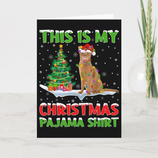 Dit is mijn kerstpyjama-shirt Kerstmis  Kaart (Voorkant)
