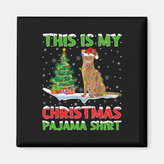 Dit is mijn kerstpyjama-shirt Kerstmis  Magneet