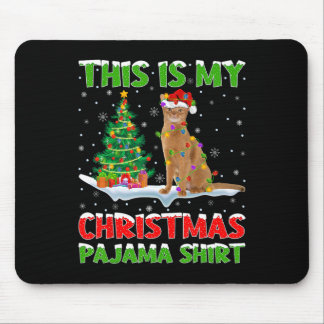 Dit is mijn kerstpyjama-shirt Kerstmis  Muismat