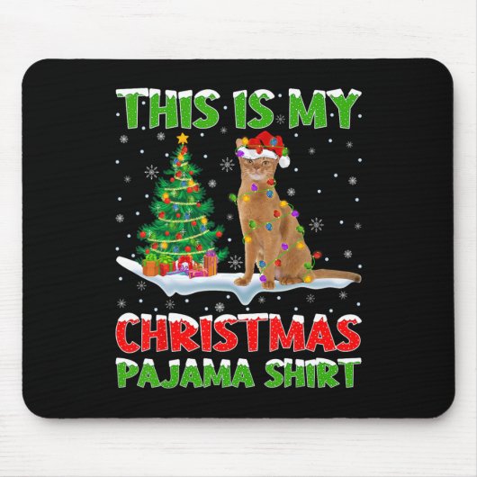 Dit is mijn kerstpyjama-shirt Kerstmis  Muismat (Voorkant)