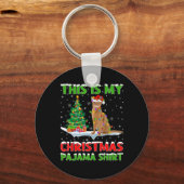Dit is mijn kerstpyjama-shirt Kerstmis  Sleutelhanger (Voorkant)