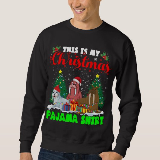 Dit is mijn kerstpyjama Shirt Santa ELF Reinde (Voorkant)