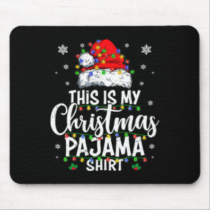 Dit is mijn kerstpyjama verlichting mannen vrouwen muismat