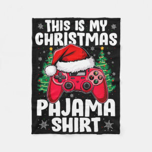 Dit is mijn kerstpyjama videospel gamers jongens fleece deken
