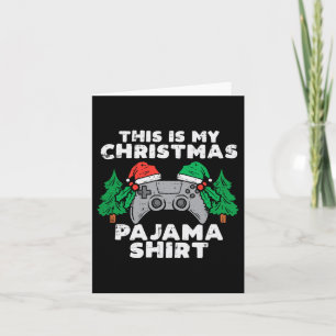 Dit is mijn kerstpyjama videospelletjes jongens ma kaart