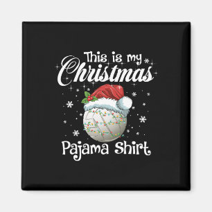 Dit is mijn kerstpyjama-volleybalfamilie magneet
