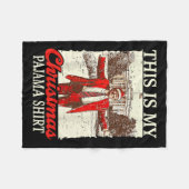 Dit is mijn kerstpyjama voor kerstman Trump Fleece Deken (Voorkant (Horizontaal))