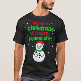 Dit is mijn kersttoner Pajama Shirt Weed T-shirt