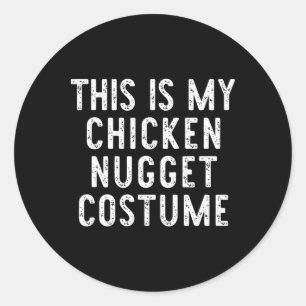 Dit Is Mijn Kipnugget Kleding Halloween Eenvoudig Ronde Sticker