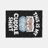 Dit Is Mijn Knuffelshirt Cute Otter Koppel Slapend Fleece Deken (Voorkant (Horizontaal))