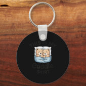 Dit Is Mijn Knuffelshirt Cute Teddybeer Koppel Sleutelhanger (Voorkant)