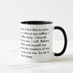Dit is mijn koffie, dit is mijn pistool. mok