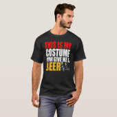 Dit is mijn kostume. Geef me een bierhalloween Sk T-shirt (Voorkant volledig)