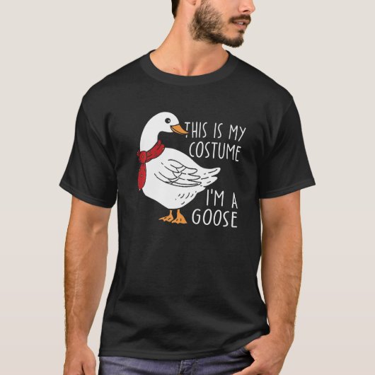 Dit is mijn kostuum, ik ben een gans - grappige vo t-shirt (Voorkant)
