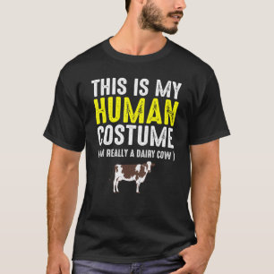 Dit Is Mijn Kostuum Melkkoe Halloween Familie Matc T-shirt