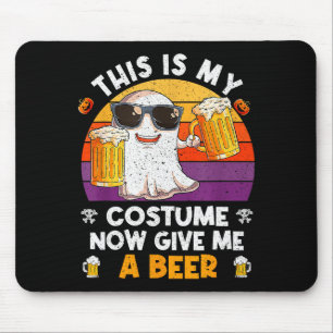 Dit Is Mijn Kostuum Nu Geef Me Een Bier Halloween Muismat