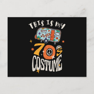 Dit is mijn kostuum van 70. briefkaart