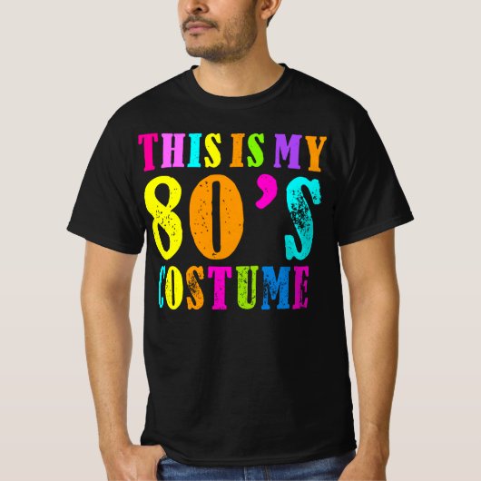 Dit is mijn kostuum van de 80s - Fancy dress Party T-shirt (Voorkant)