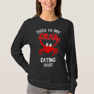 Dit is mijn krab met rode krab die bodie overspoel t-shirt
