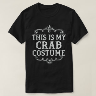 Dit is mijn krabkostuum Grappig Lui Halloween T-shirt