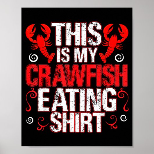 Dit Is Mijn Kreeft Eet Shirt Grappig Kreeft Poster (Voorkant)