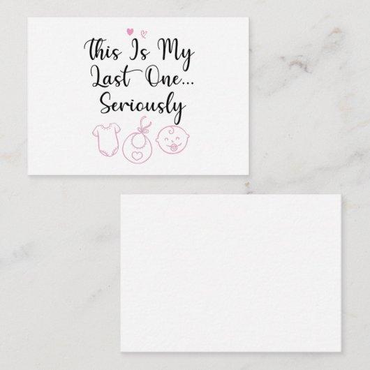 Dit is mijn laatste, grappige aankondiging van zwa (Voorkant / Achterkant)