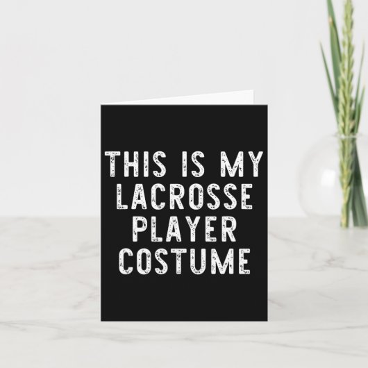 Dit is mijn Lacrosse Speler Kostuum Halloween Last Kaart (Voorkant)
