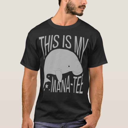 Dit is mijn lamantijn Schattige Funny Ocean Creatu T-shirt (Voorkant)