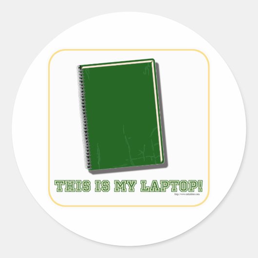 Dit is mijn laptop ronde sticker (Voorkant)