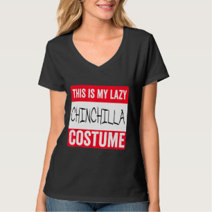 Dit is mijn Lazy Chinchilla Costume Halloween T-shirt