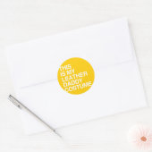 DIT IS MIJN LEEREN DADDY-KOSTUUM RONDE STICKER (Envelop)
