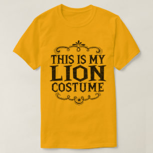 Dit is mijn leeuwenkostuum Grappig Lui Halloween T-shirt