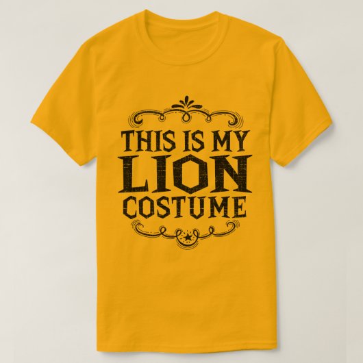 Dit is mijn leeuwenkostuum Grappig Lui Halloween T-shirt (Design voorkant)