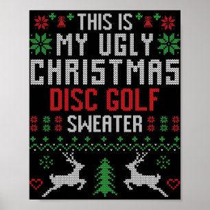Dit Is Mijn Lelijke Kerst Discgolf Trui Disc G Poster