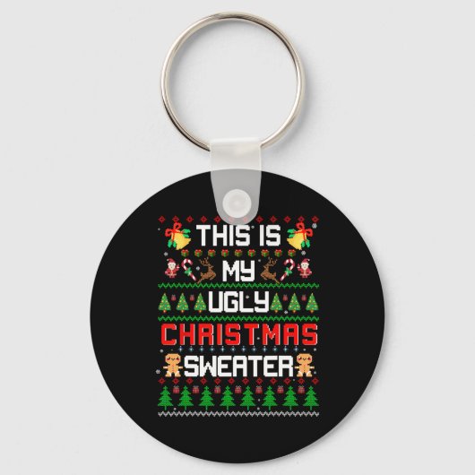 Dit is mijn lelijke kerst sleutelhanger (Voorkant)