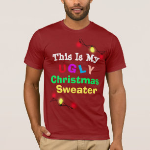 Dit is mijn lelijke kerst-trui Humoristisch t-shir T-shirt