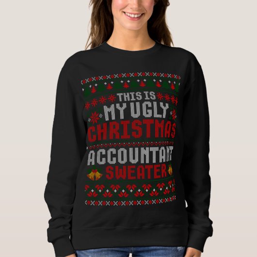 Dit is mijn lelijke kerstaccountant Sweater (Voorkant)