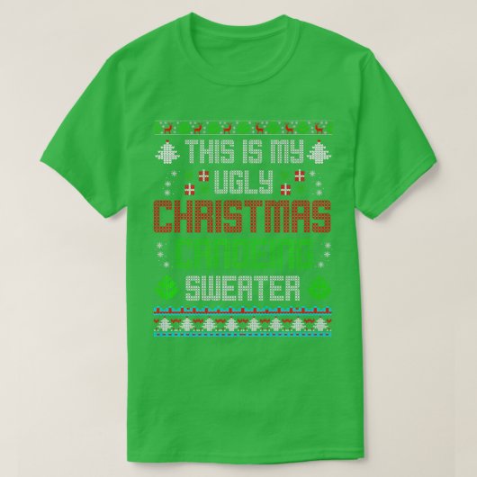 Dit is mijn lelijke kerstkanovende Sweater T-shirt (Design voorkant)