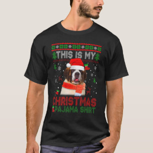 Dit is mijn lelijke kerstpajama Bernard Dog T-shirt