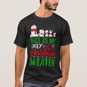 Dit is mijn lelijke kersttrui grappig t-shirt