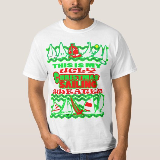 Dit is mijn lelijke kerstzeiltrui t-shirt (Voorkant)