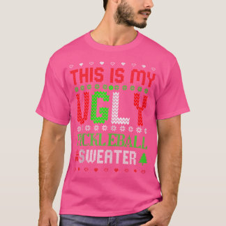 Dit is mijn lelijke pickleball kerst t-shirt