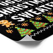 Dit Is Mijn Lelijke Trui Grappig Kerstmis Korte Mo Poster (Hoek)