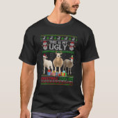 Dit is mijn lelijke trui Santa Claus schapen Kerst T-shirt (Voorkant)