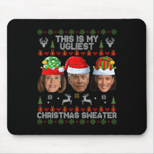 Dit is mijn lelijkste kerstSweater Funny Joe Bid Muismat