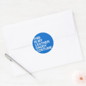 DIT IS MIJN LEREN DADDY-KOSTUUM RONDE STICKER (Envelop)