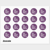 DIT IS MIJN LEREN DADDY-KOSTUUM RONDE STICKER (Vel)